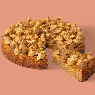 Cookie Pizza Banane si Unt de Arahide