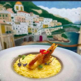 Risotto con gamberi e zafferano