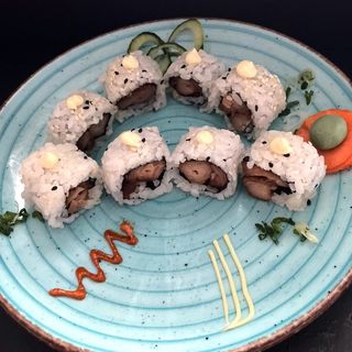 Pui teriyaki cu maioneza uramaki