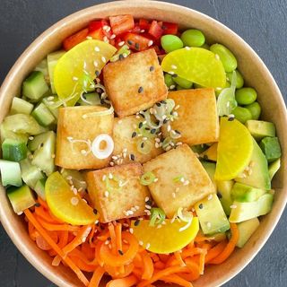 Tofu prajit poke