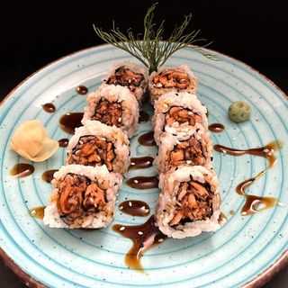 Somon copt cu teriyaki uramaki