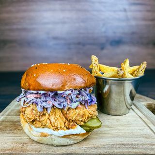 Crispy Coleslaw Burger