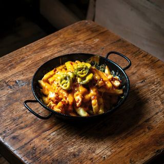 Loaded fries with bacon