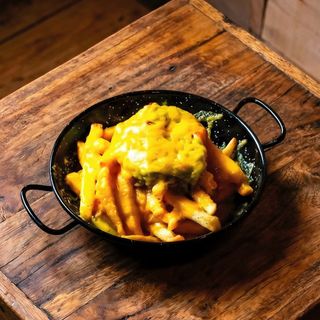 Loaded fries with guacamole