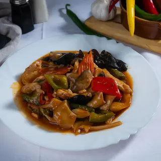 Pui cu legume