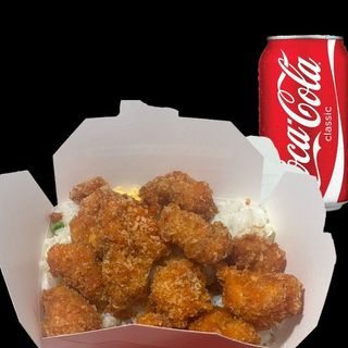 Meniu cutie pui+ doza Coca cola