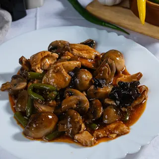 Pui cu ciuperci