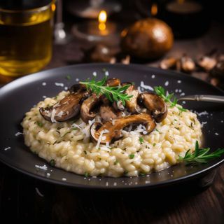 Risotto cu hribi și parmezan