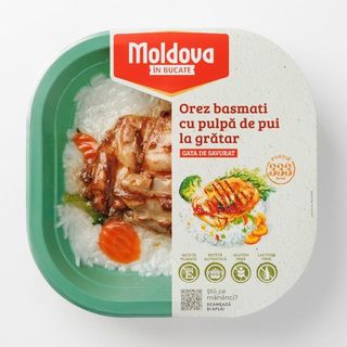 Orez basmati cu pulpa de pui la gratar