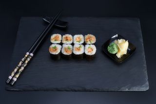 Salmon teriyaki maki