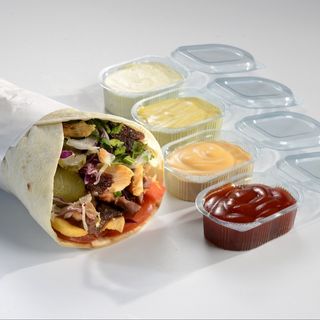 Shaorma medie mixt pui-vita