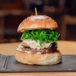 Mushroom & truffle burger