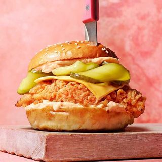 Burger pui crispy