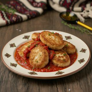 Pârjoale de curcan în sos - 210gr