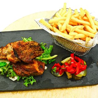 MENIU CEAFA PORC(CEAFA PORC+GARNITURA+CIORBA+SALATA)