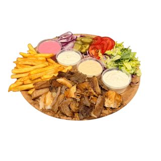 Shaorma la farfurie mix  pui, porc si vita