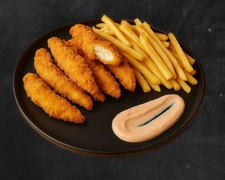 Crispy cu cartofi pai