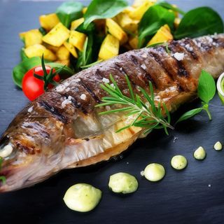 Meniu biban de mare(lup de mare)