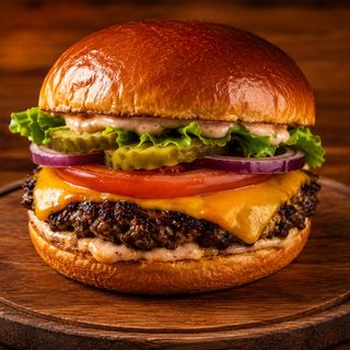 Crunchy Buffalo Burger