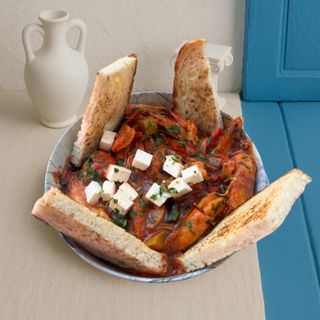 Creveți saganaki ( 500g )