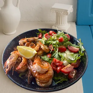 Creveți la grill cu mix de salată ( 340g )