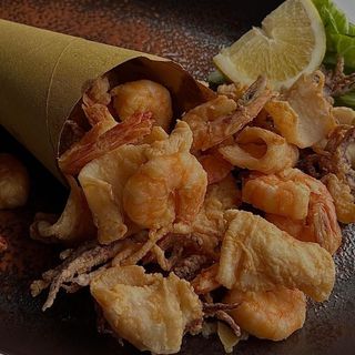 Fritto di gamberi