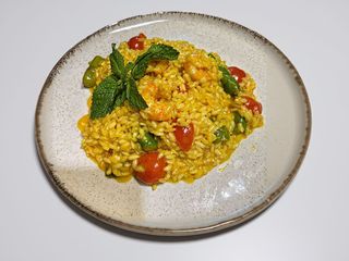 Risotto gamberi asparaghi