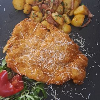 Snitel de pui in crusta