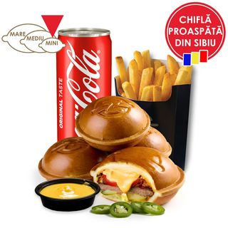 Meniu 4 x Mini ZYRO Cheeseburger Spicy