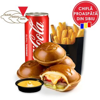Meniu 4 x Mini ZYRO Cheeseburger