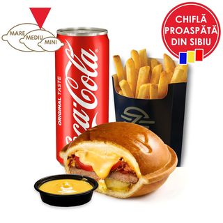 Meniu ZYRO Cheeseburger Mediu