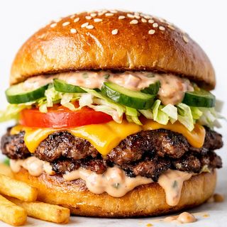 Alty Smashed Burger cu Cartofi Prajiti