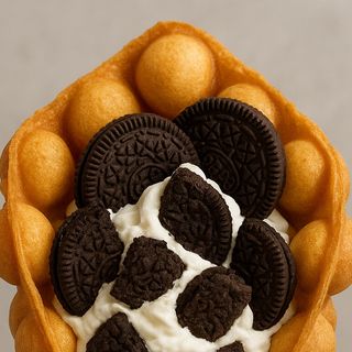 Bubble Waffle cu Oreo