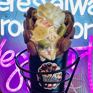 Bubble Waffle Cremă