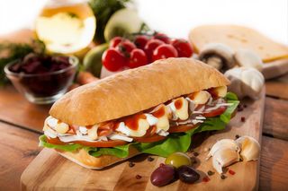 Classic ham sandwich