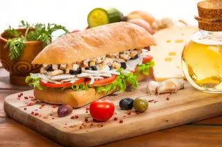 Pui cajun sandwich