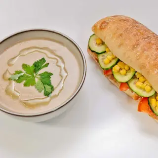 Supa crema a zilei + sandwich la alegere