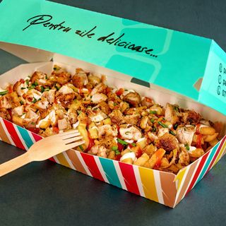 Cartofi răsfățați cu pui