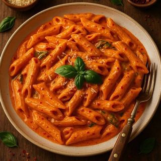 Penne cu sos rosu