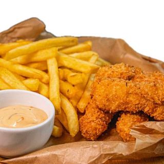 MENIU GRUJOANE DE PUI CU CARTOFI PRAJITI