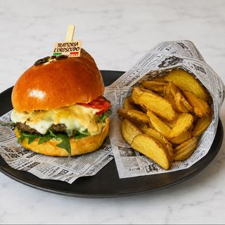 MENIU Burger Classic + cartofi prajiti