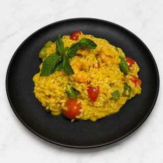 Risotto gamberi asparaghi