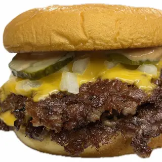 double real smash cheeseburger