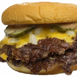 double real smash cheeseburger