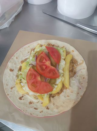Shaorma de pui lipie