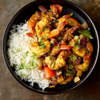 Creveti picanți / Prawns deviled