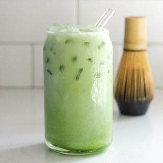 Iced matcha latte