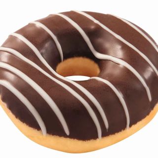 Gogoasa cu umplutura si glazura de ciocolata