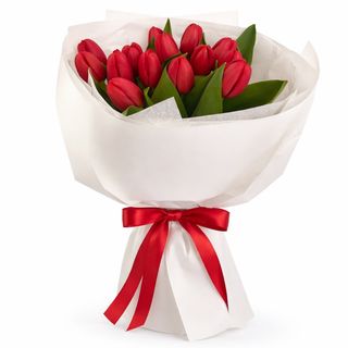 Buchet 15 Lalele Roșii – Valentine’s Day Classic