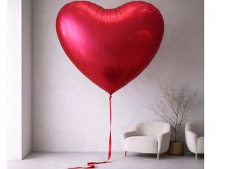 Balon Gigant Inimă Roșie cu Heliu